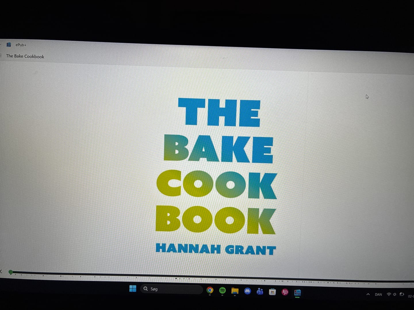 Customer photo review of E-bog The Cake Cookbook (dansk)