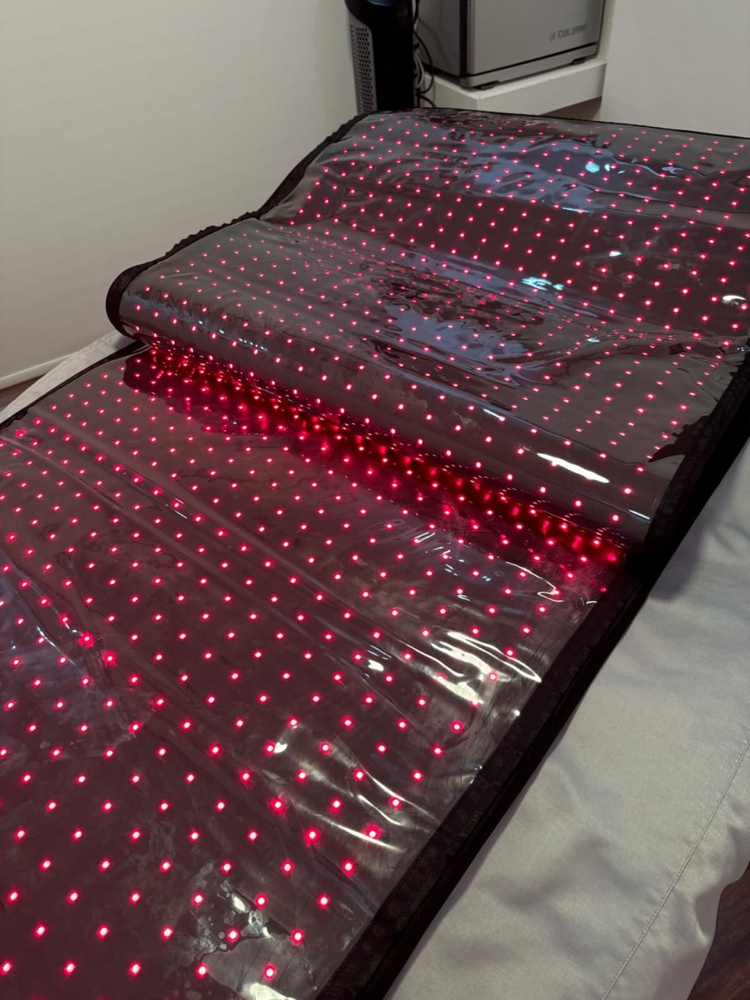 Customer photo review of Red Light Therapy Mat With Infrared