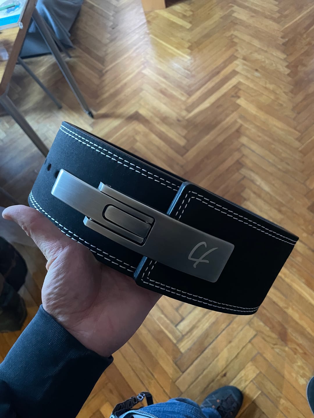 Customer photo review of Black Lever Belt, 13mm - IPF Approved