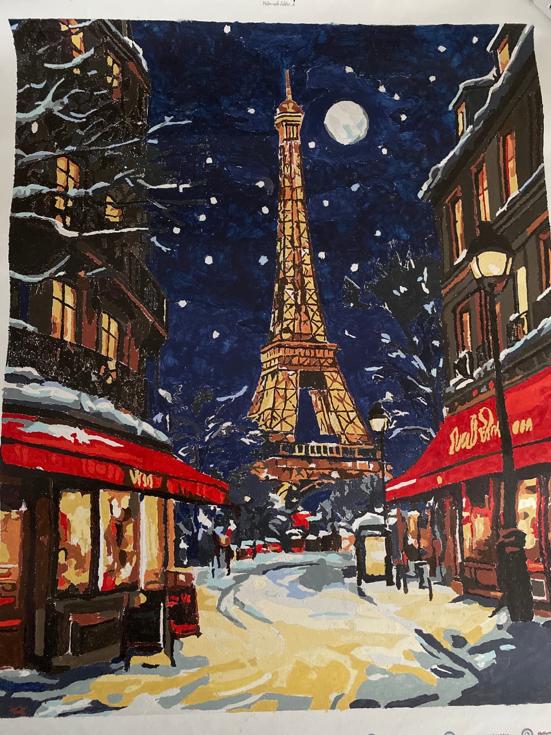 Customer photo review of Malen nach Zahlen - Weihnachten in Paris