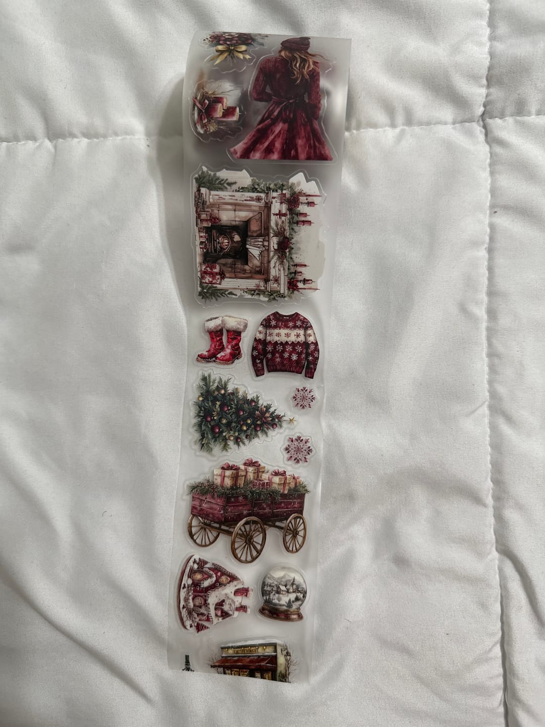 Customer photo review of Winterberry Wishes Pre-cut PET Tape