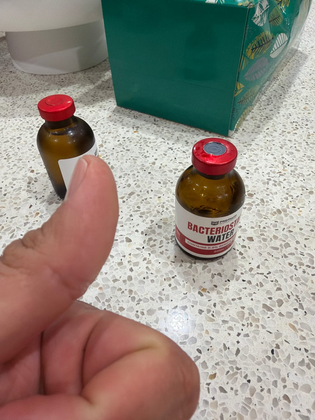 Customer photo review of Bacteriostatic Water