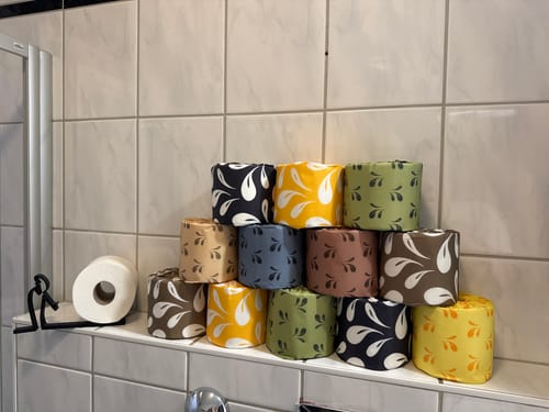Customer photo review of 100% Bamboo Toilet Paper - 3ply -  40 meters