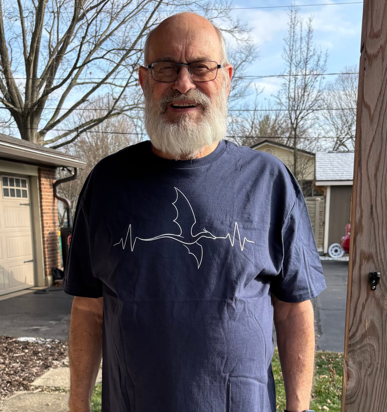 Customer photo review of Dragon Heartbeat T-Shirt