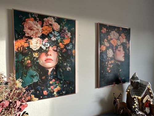 Customer photo review of Victorian Flowers Print