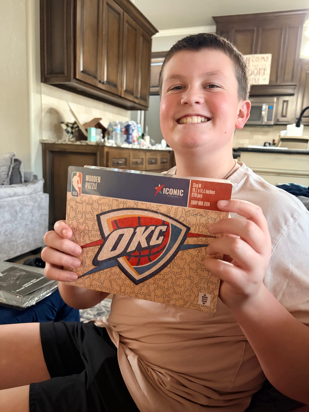 Customer photo review of Oklahoma City Thunder™ - Wooden Puzzle