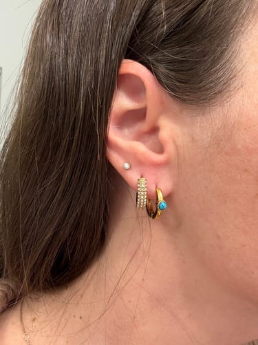 Customer photo review of Turquoise Huggies