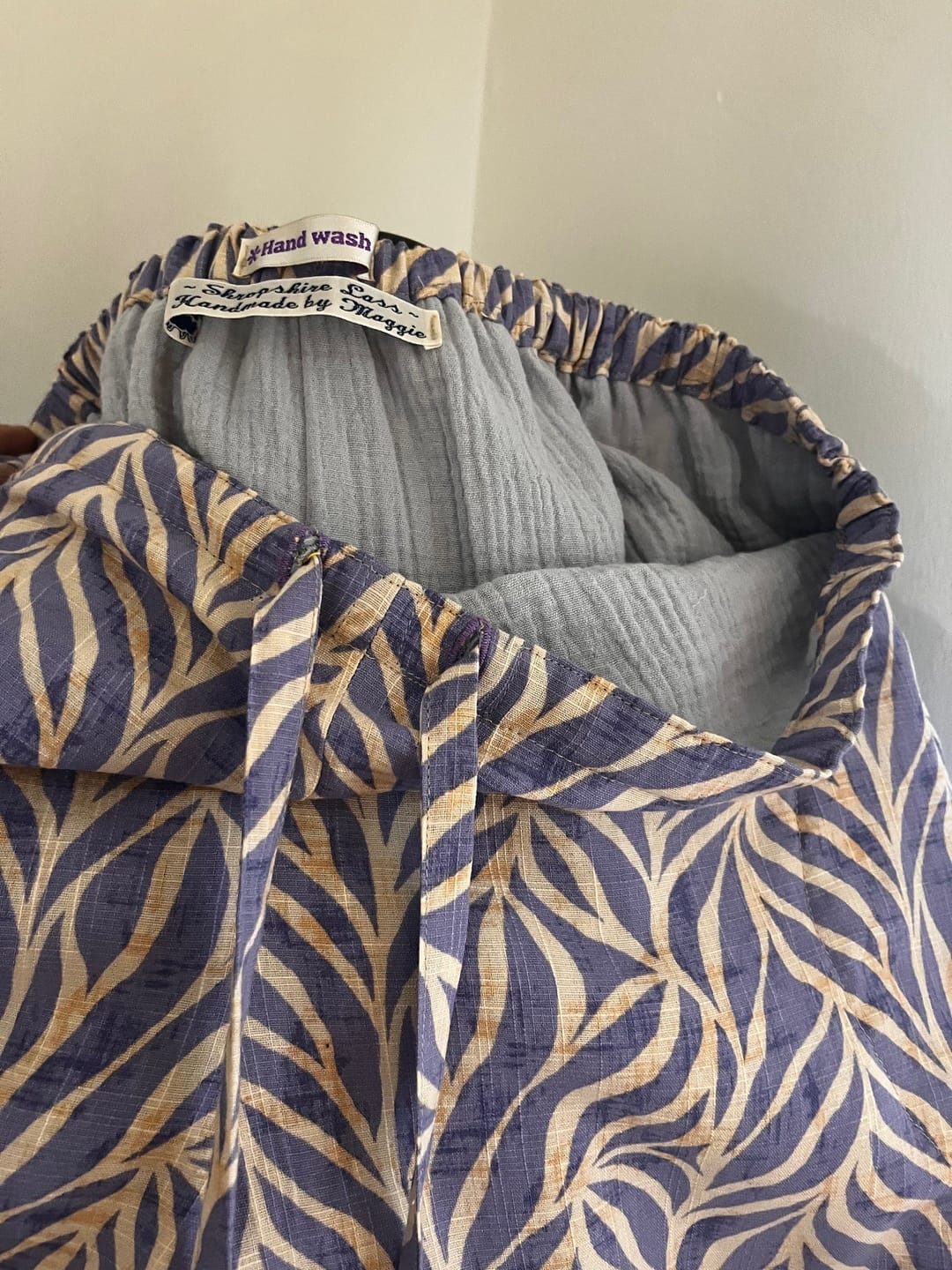 Customer photo review of Gold Speckled Double Gauze Fabric