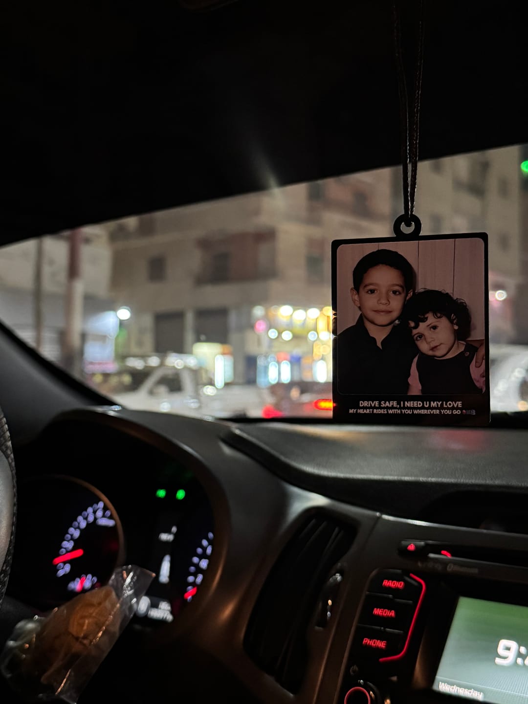 Customer photo review of Always With You - car pendant + Keychain