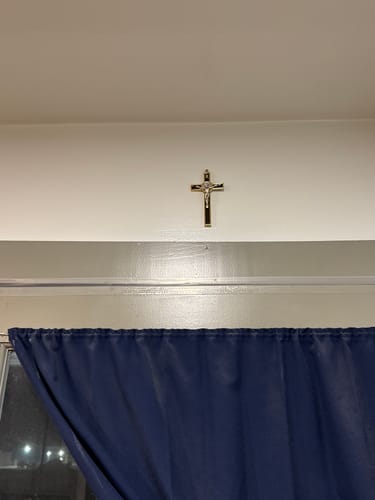 Customer photo review of Blessed by Pope - 6" Cross - Wall Crucifix