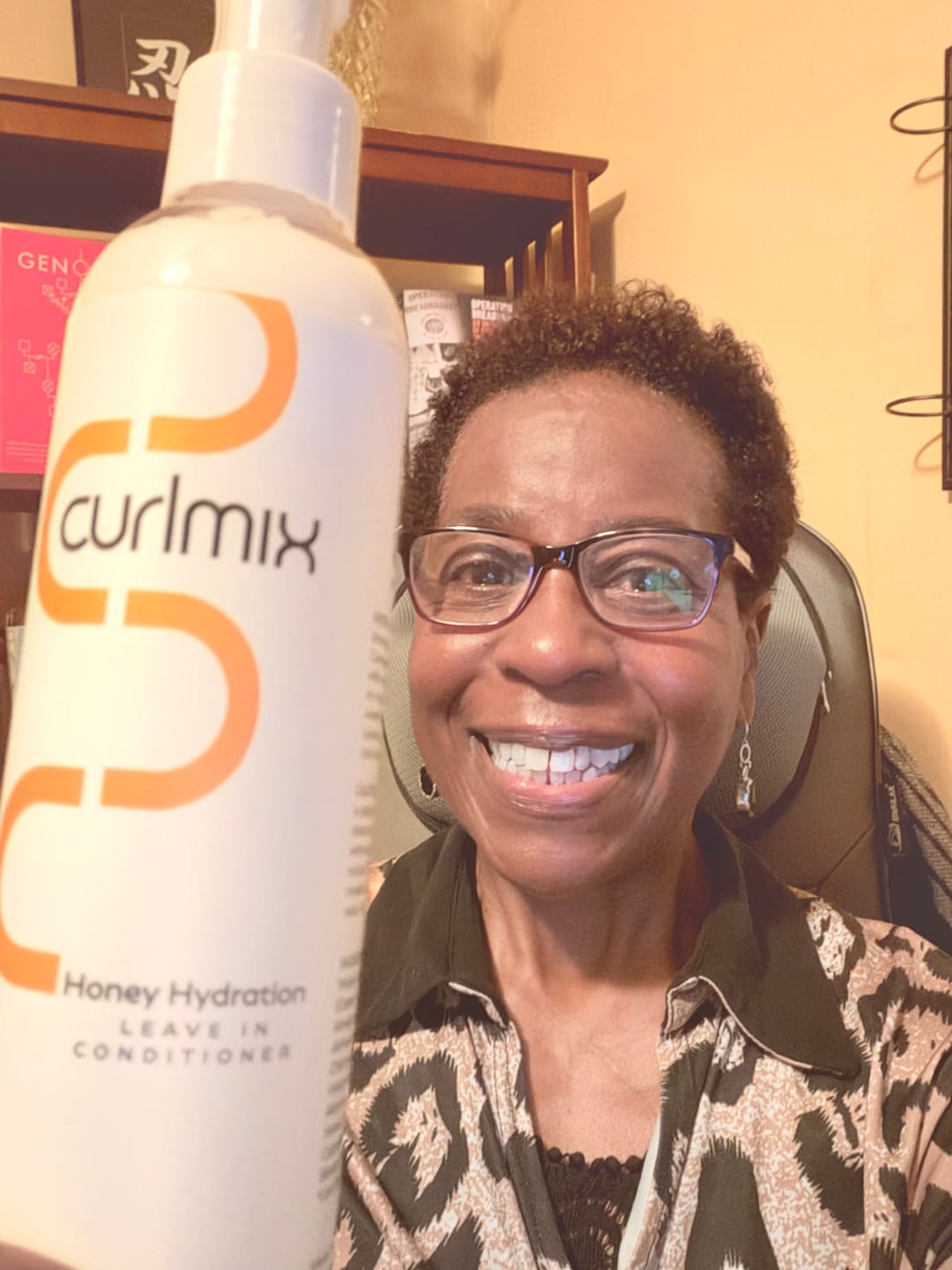 Customer photo review of Leave-In Conditioner – Raw Wildflower Honey for Mega Moisture and Soft, Hydrated Curls | Honey Hydration 🍯