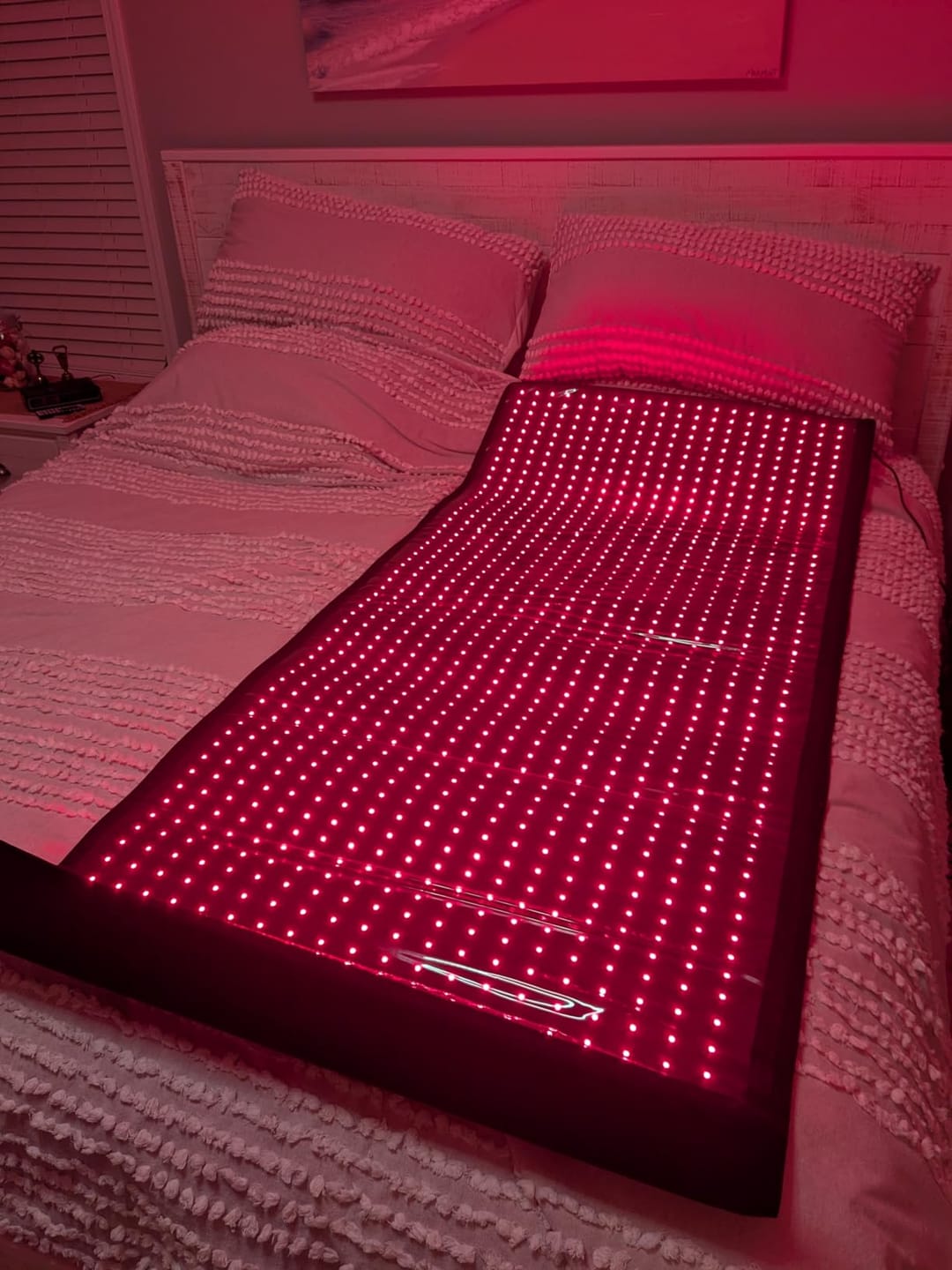 Customer photo review of Red Light Therapy Mat With Infrared