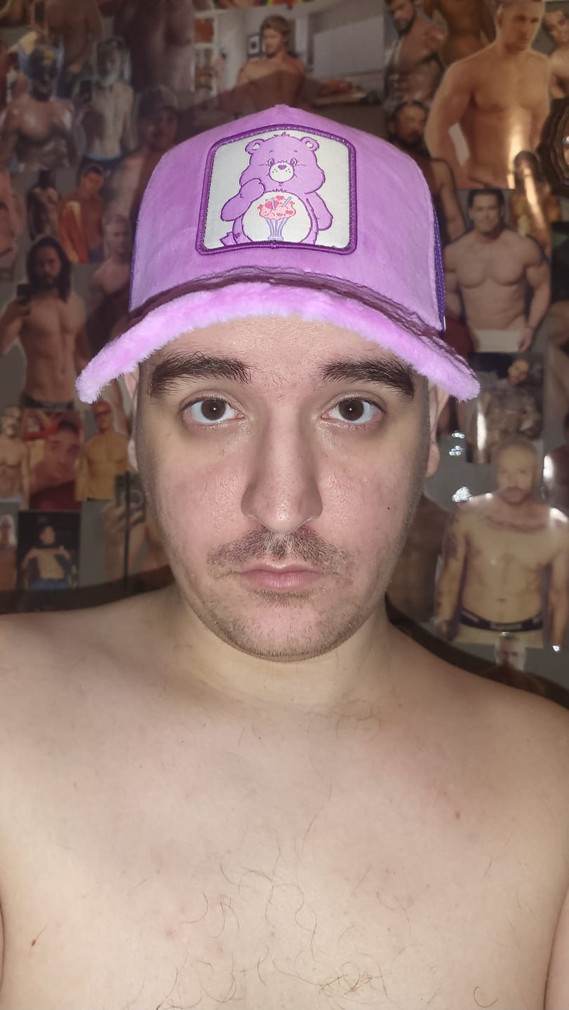 Customer photo review of OVERLORD X Care Bears:  Share Bear Trucker Cap