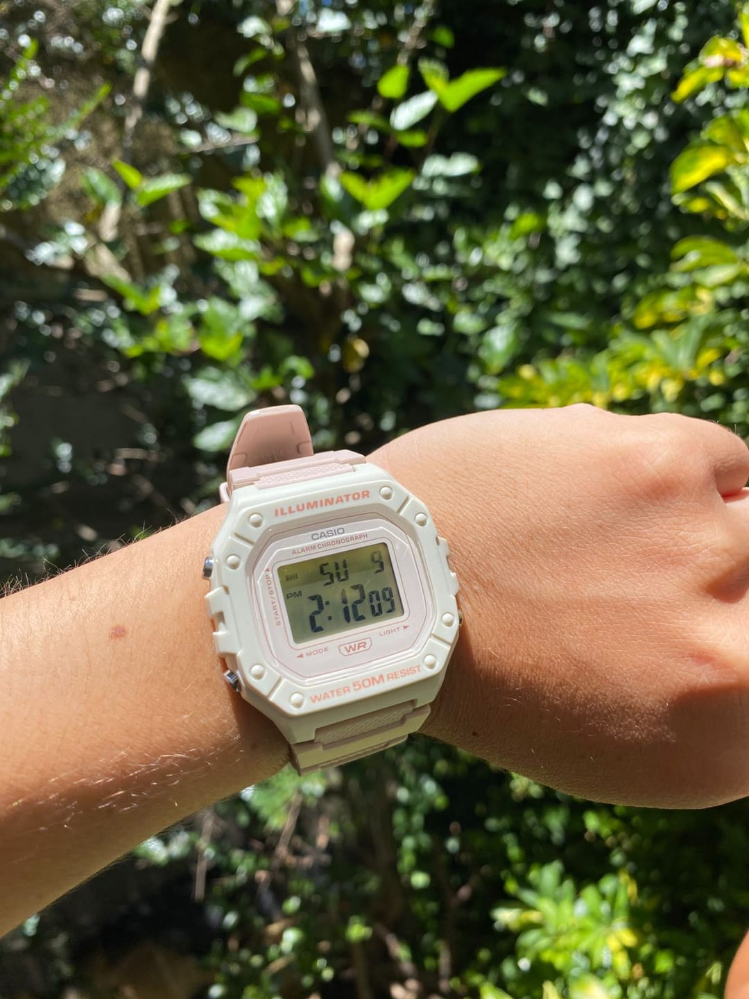 Customer photo review of Reloj Casio Vintage W-218HC-4A2VDF Rosado Suave