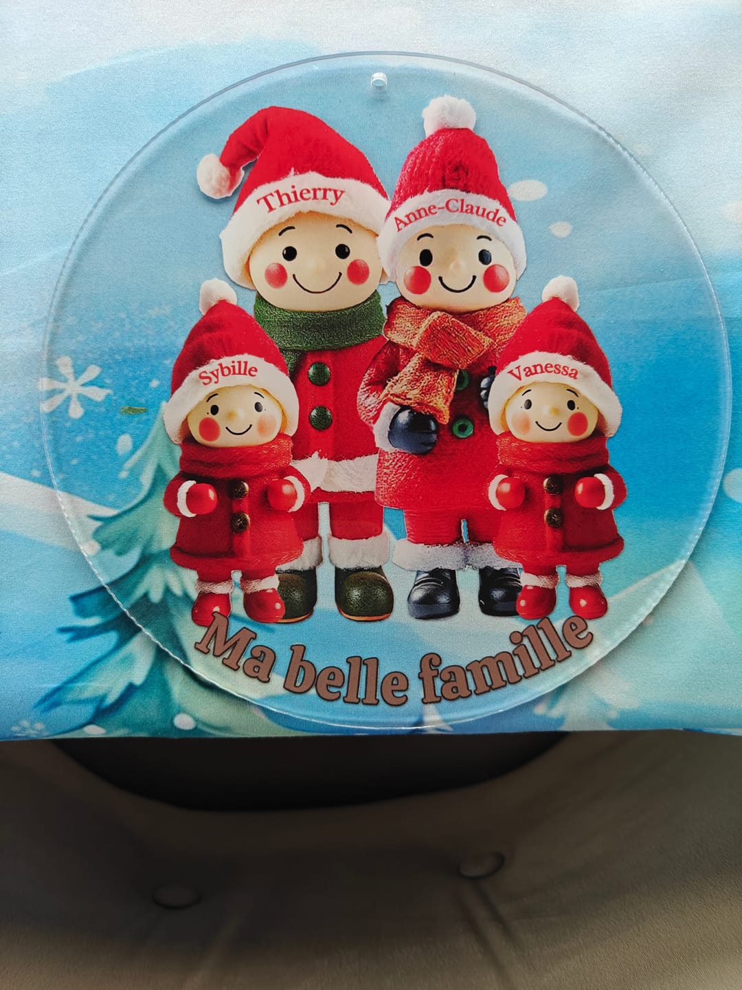 Customer photo review of Familienmitglieder mit 1-9 Personen - Personalisierter Baumschmuck