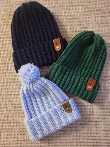 Customer photo review of Kunstleder-Labels mit Chicago Screws - Personalisierte Labels