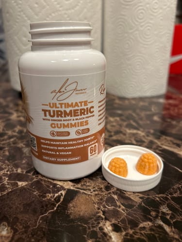 Customer photo review of Ultimate Turmeric Gummies With Ginger Root & Black Pepper