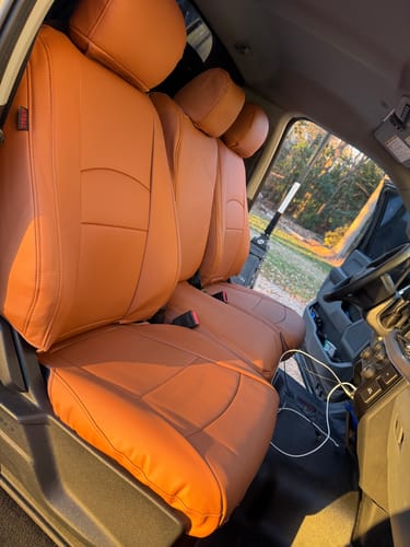 Customer photo review of Premium Custom-Fit Seat Covers