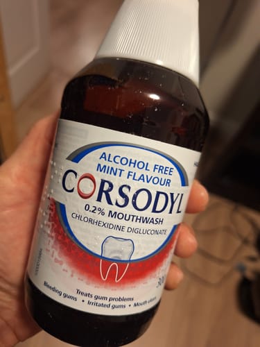 Customer photo review of Corsodyl Alcohol Free Mint Mouthwash - 300ml