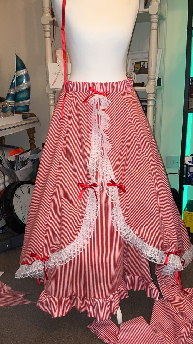 Customer photo review of Candy Stripes Polycotton Fabric