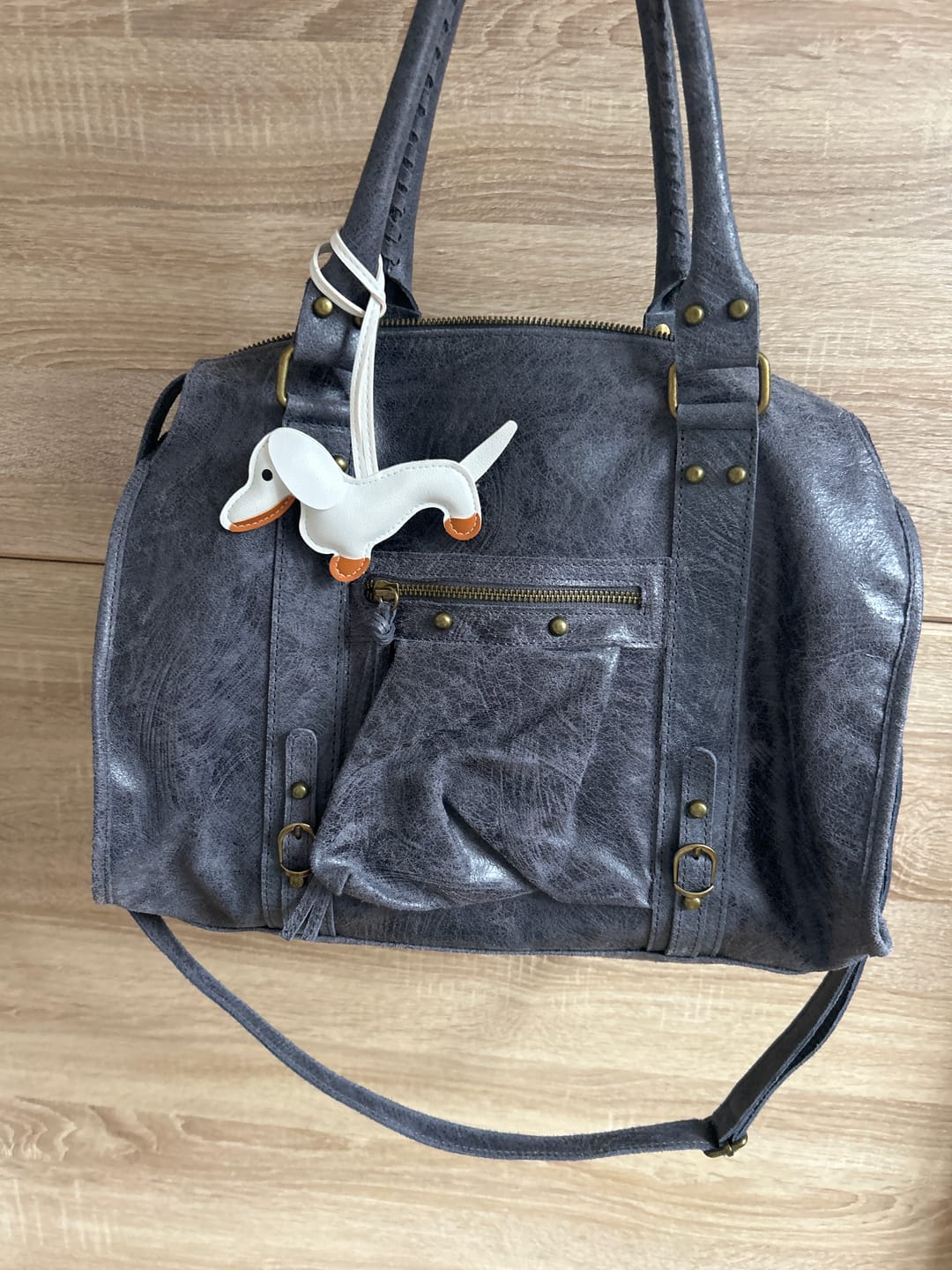 Customer photo review of It girl bag vintage blue