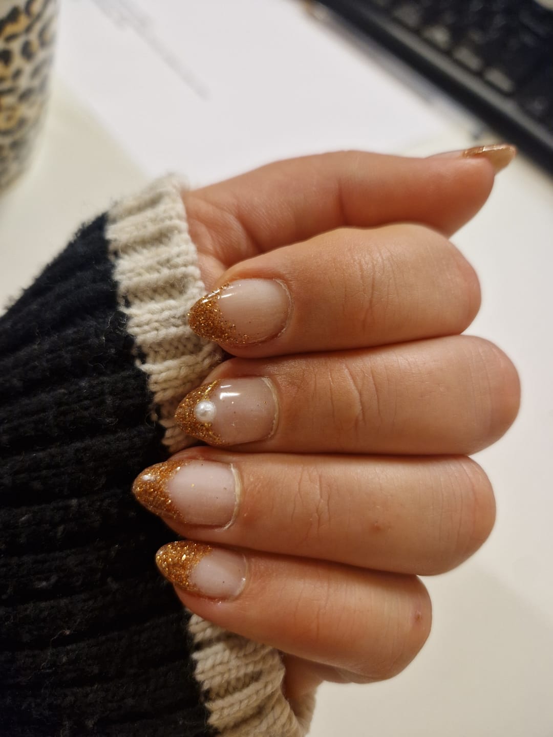 Customer photo review of Crystal Clear Dipping Powder