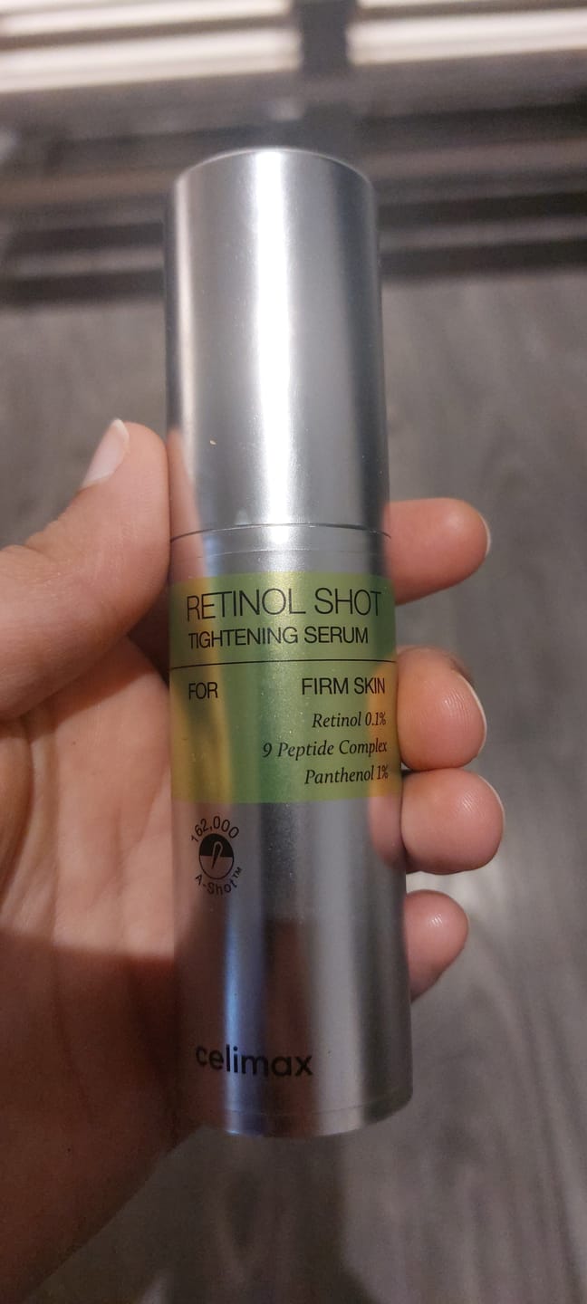 Customer photo review of Liftinga efektu piešķirošs serums ar retinolu un mikroadatām Celimax The Vita−A Retinol Shot Tightening Serum