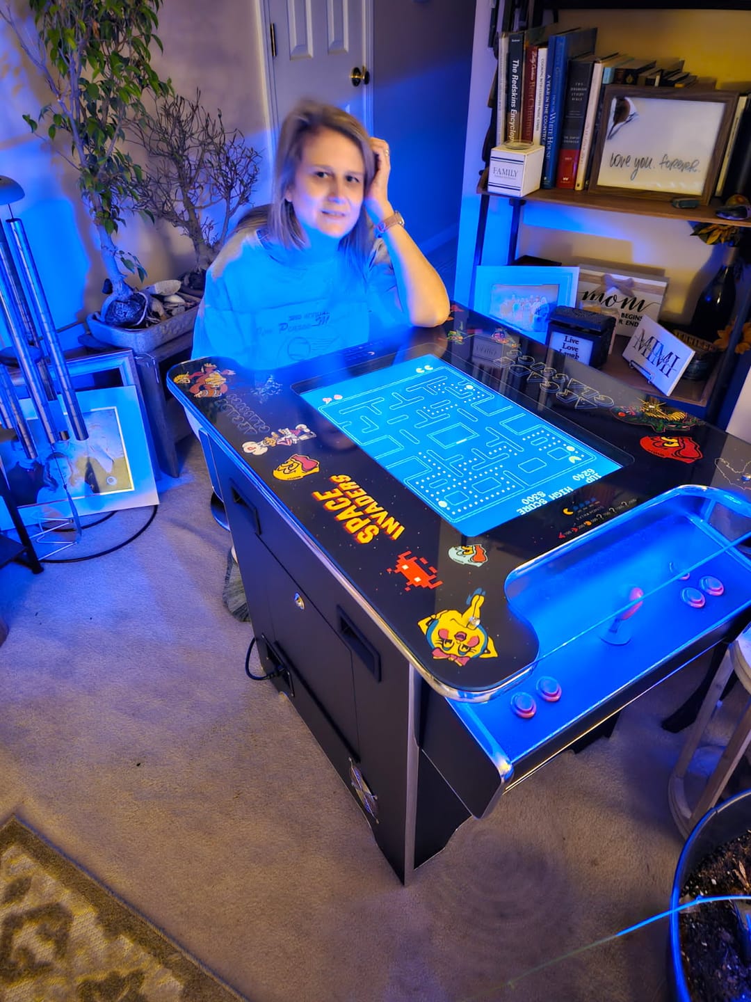 Customer photo review of Commercial Grade 60 games in 1 Arcade Commercial Cocktail Table Machine Retro Multi-cade LED