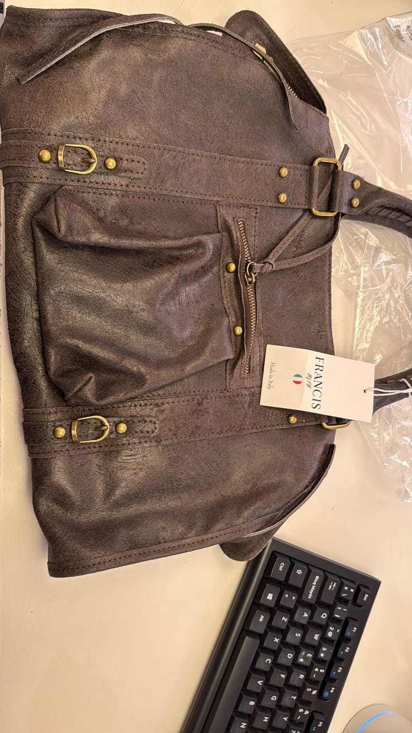 Customer photo review of It girl bag espresso martini