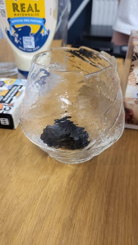 Customer photo review of Suisei - Handmade Japanese EDO Whiskey Glass