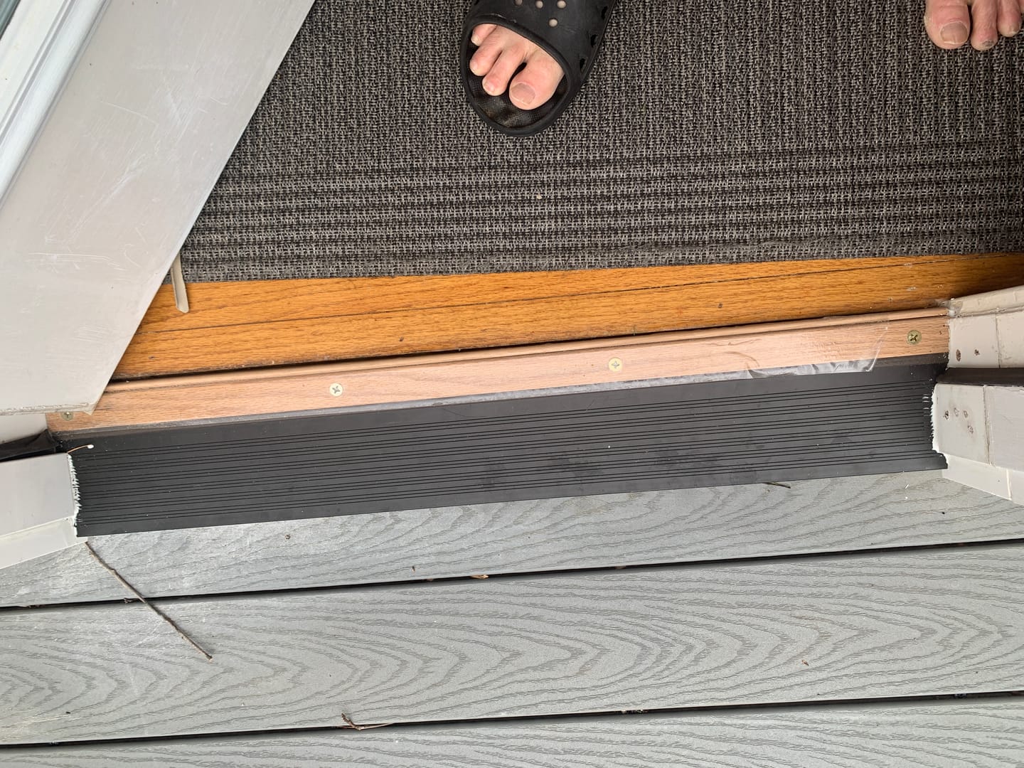 Customer photo review of 32" x 6" Inswing Threshold