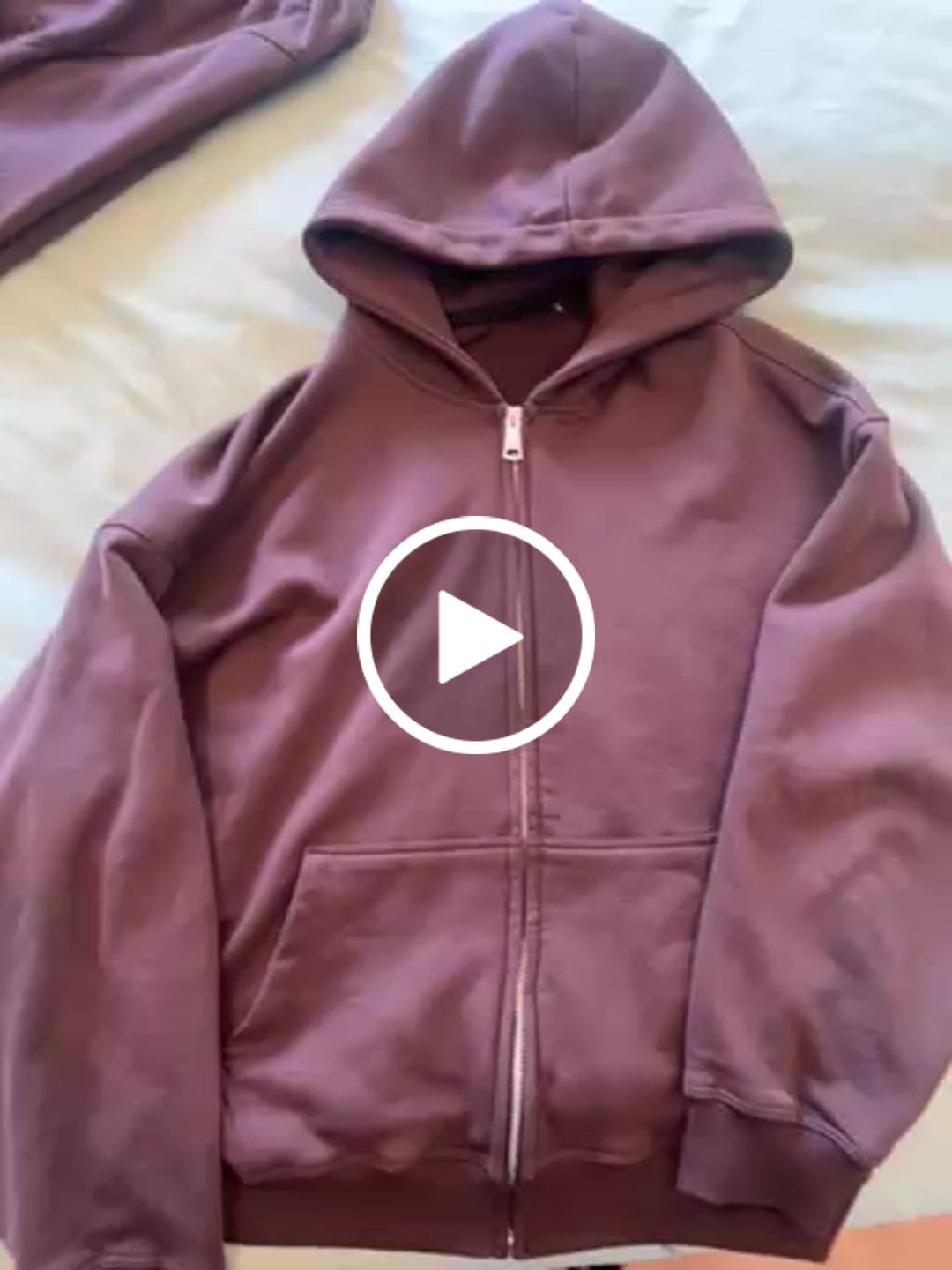 Customer video review of Zip Hoodie Premium Blanks 330GSM Dark Chocolate
