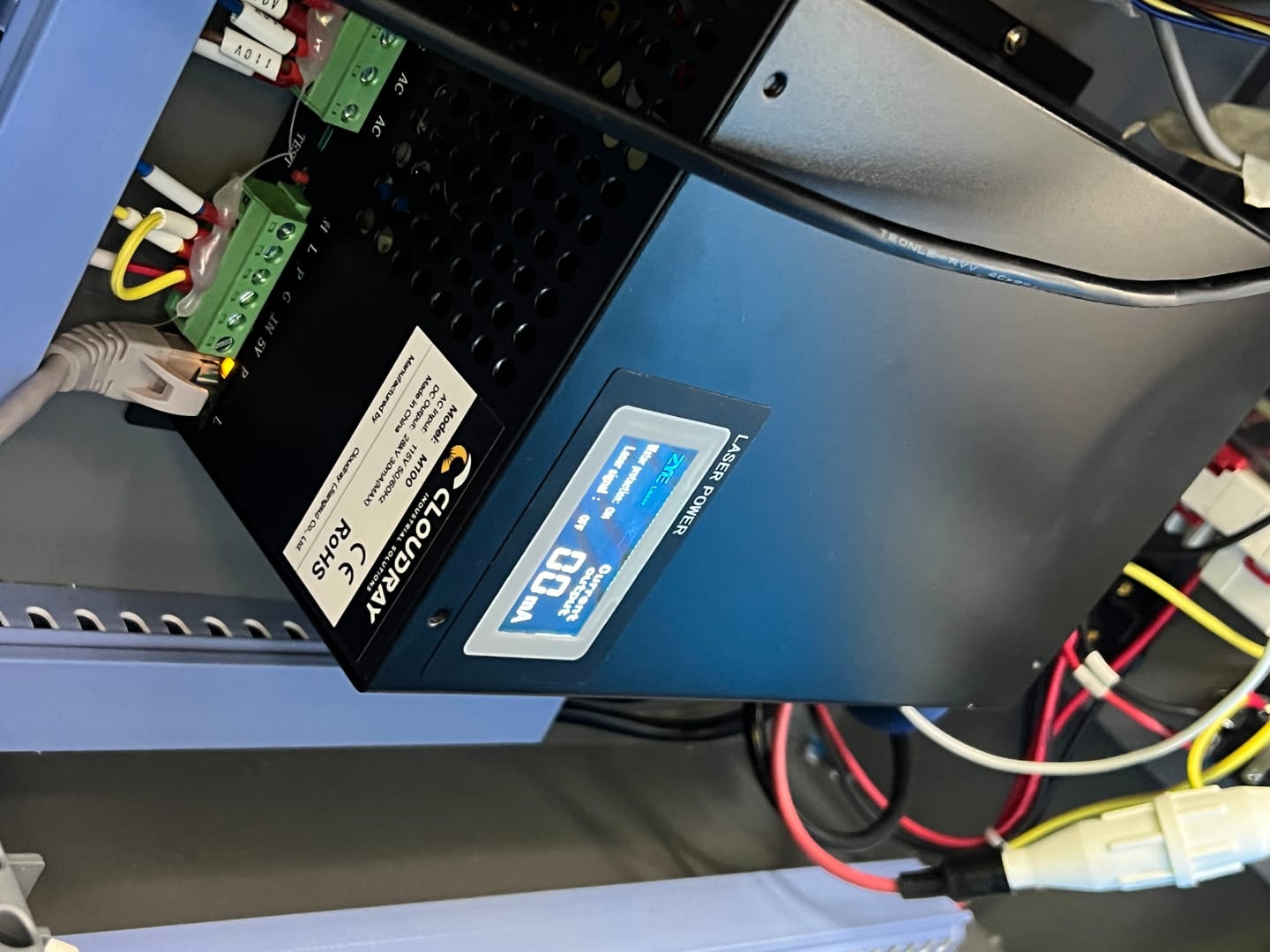 Customer photo review of Cloudray 100W MYJG CO2 Laser Power Supply With LCD Display