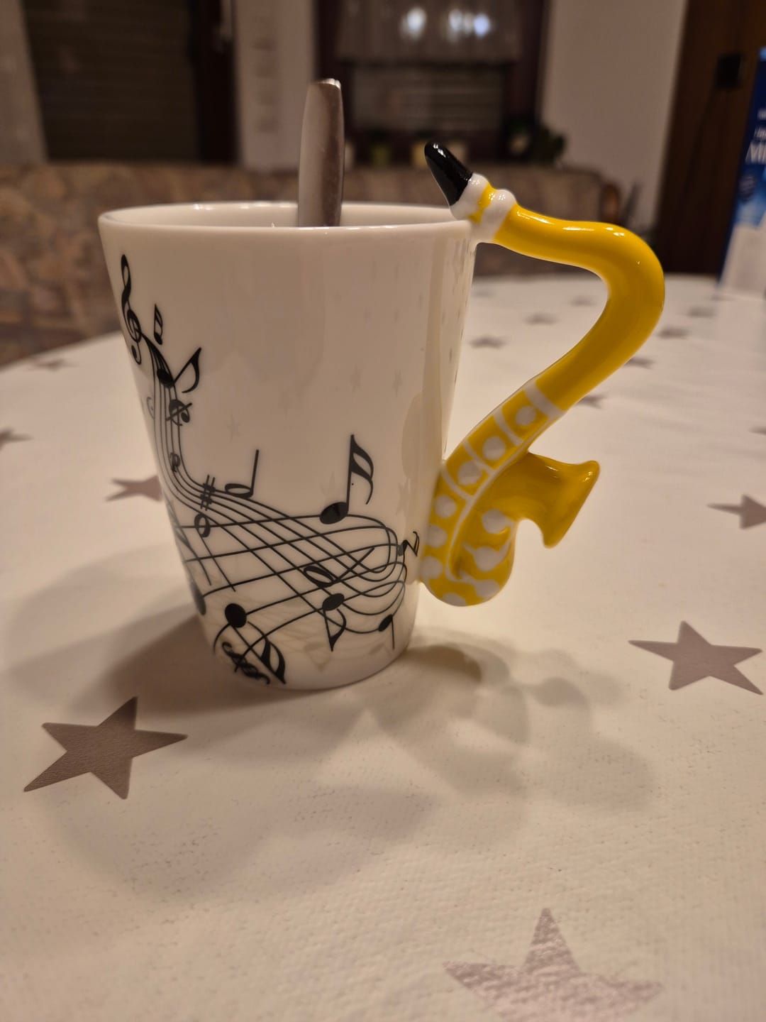 Customer photo review of Originelle Tasse – Saxophon