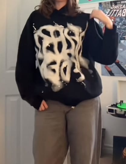 Customer photo review of Aelfric Eden Abstract Graphic Hoodie