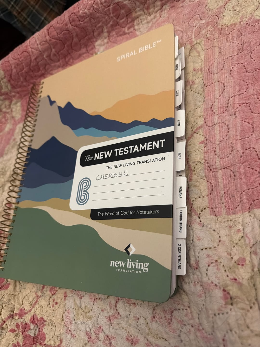 Customer photo review of Spiral Bible™ Tabs