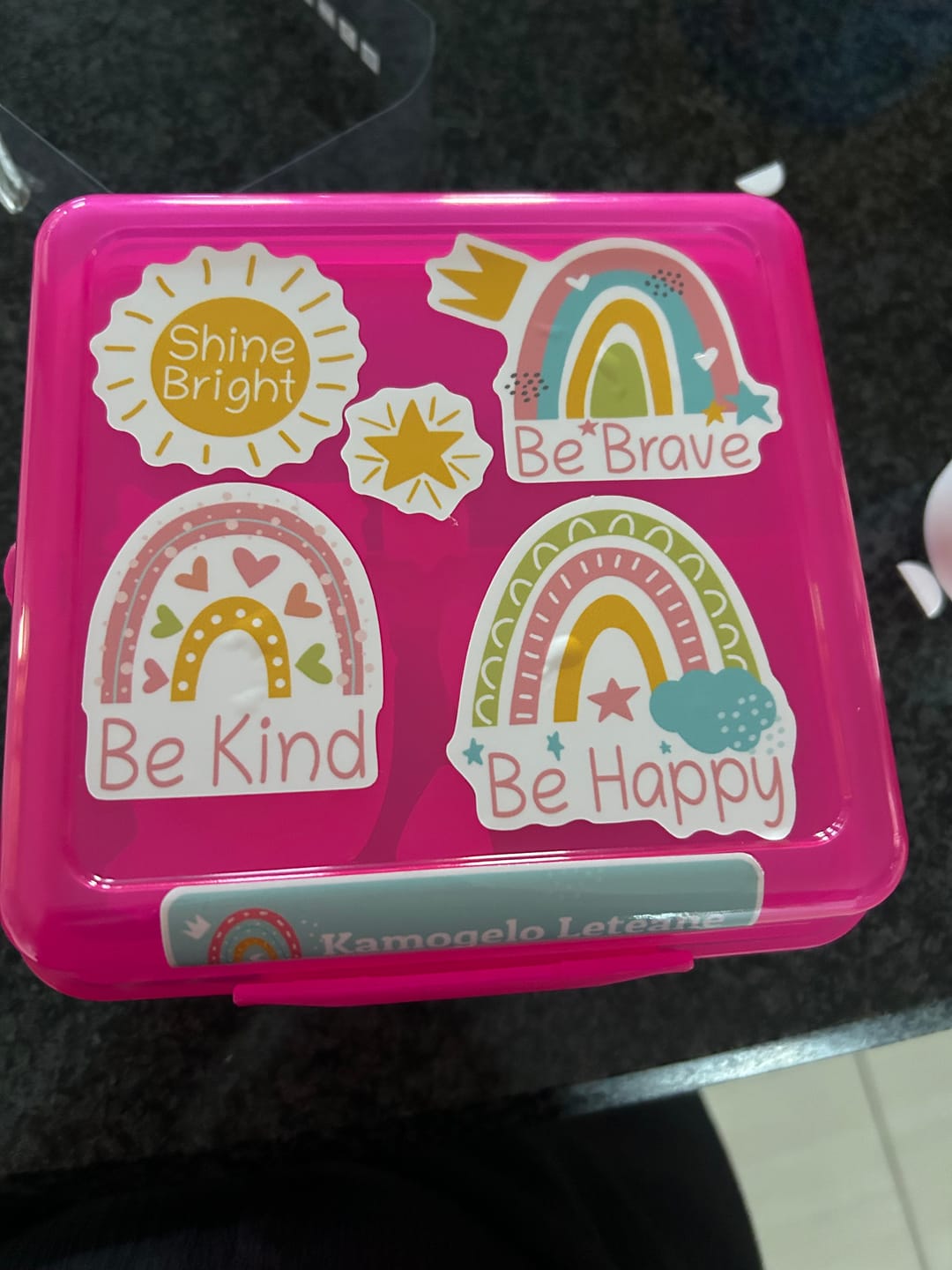 Customer photo review of Personalised Kids Sticker Sheets