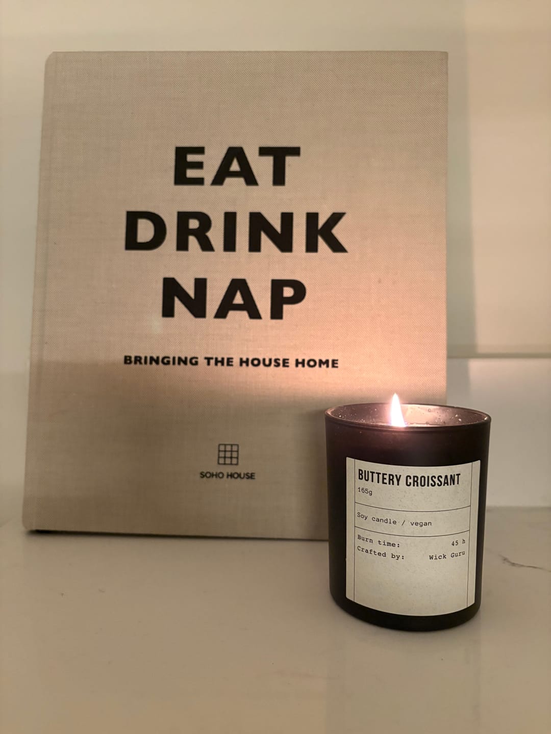 Customer photo review of Buttery Croissant Candle | Milk + Butter + Vanilla