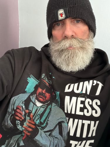 Customer photo review of Don't Mess With The USA Hoodie