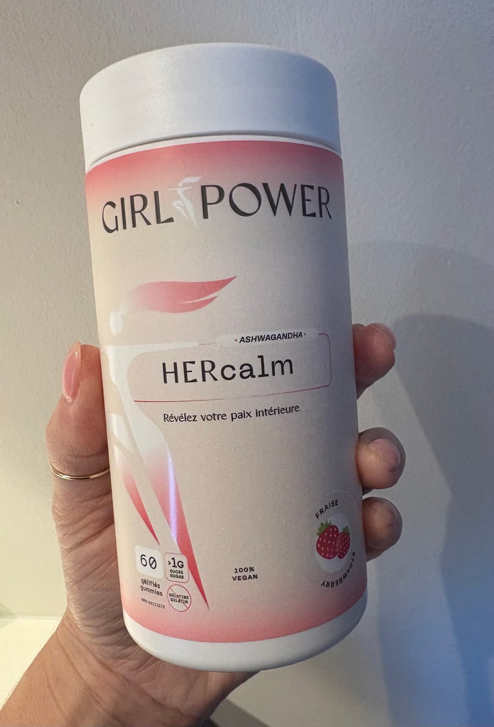 Customer photo review of Girl Power - HERcalm Ashwagandha - 60 Jujubes