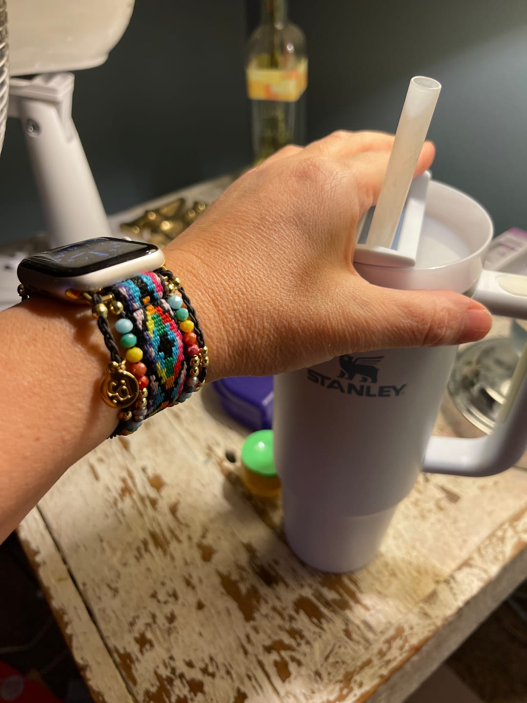 Customer photo review of Mystic Spectrum Apple Watch Strap