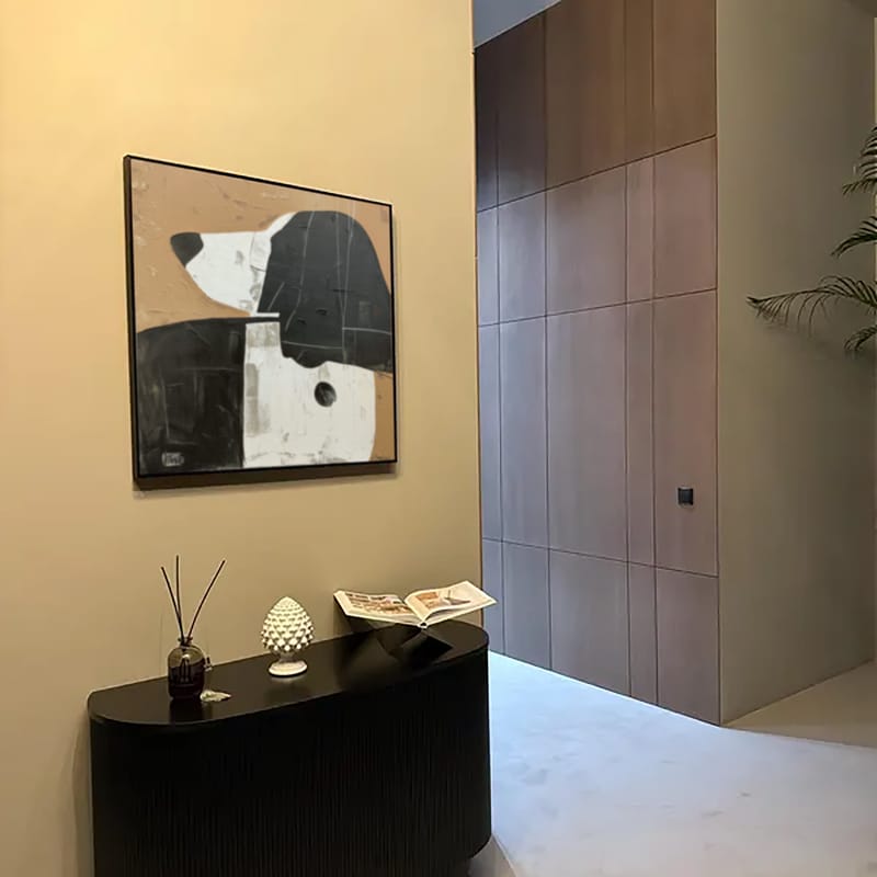 Customer photo review of Abstract Animal Dog Wall Art #AC059