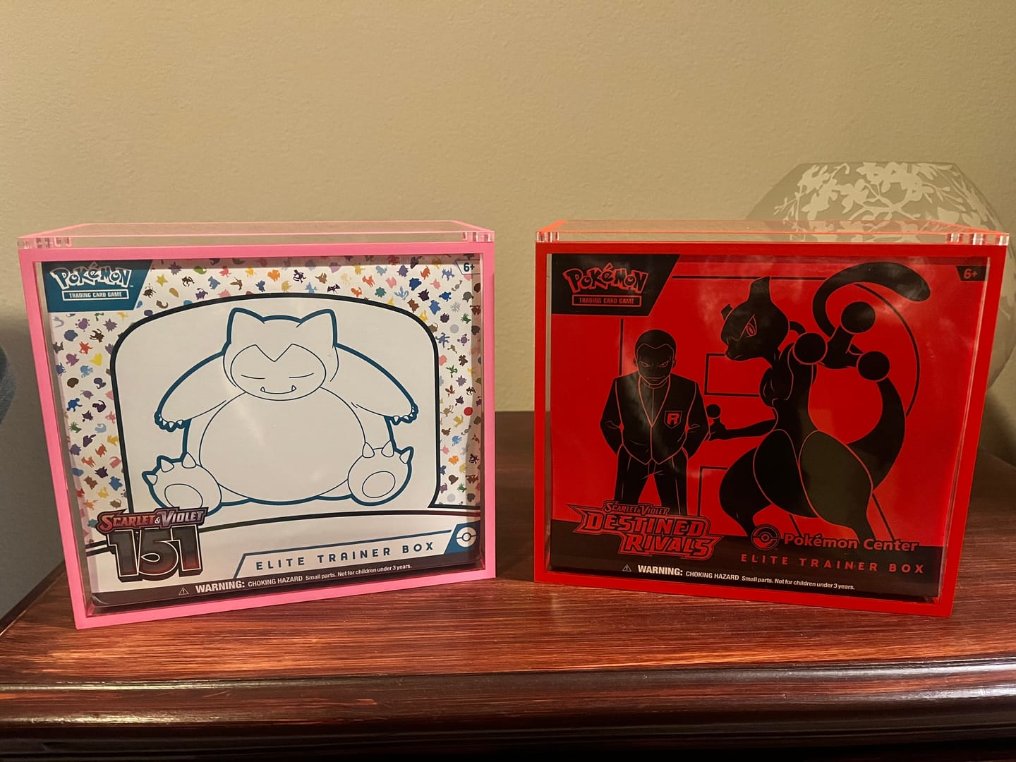 Customer photo review of Premium Colored Acrylic Pokemon Elite Trainer Box “ETB” Case