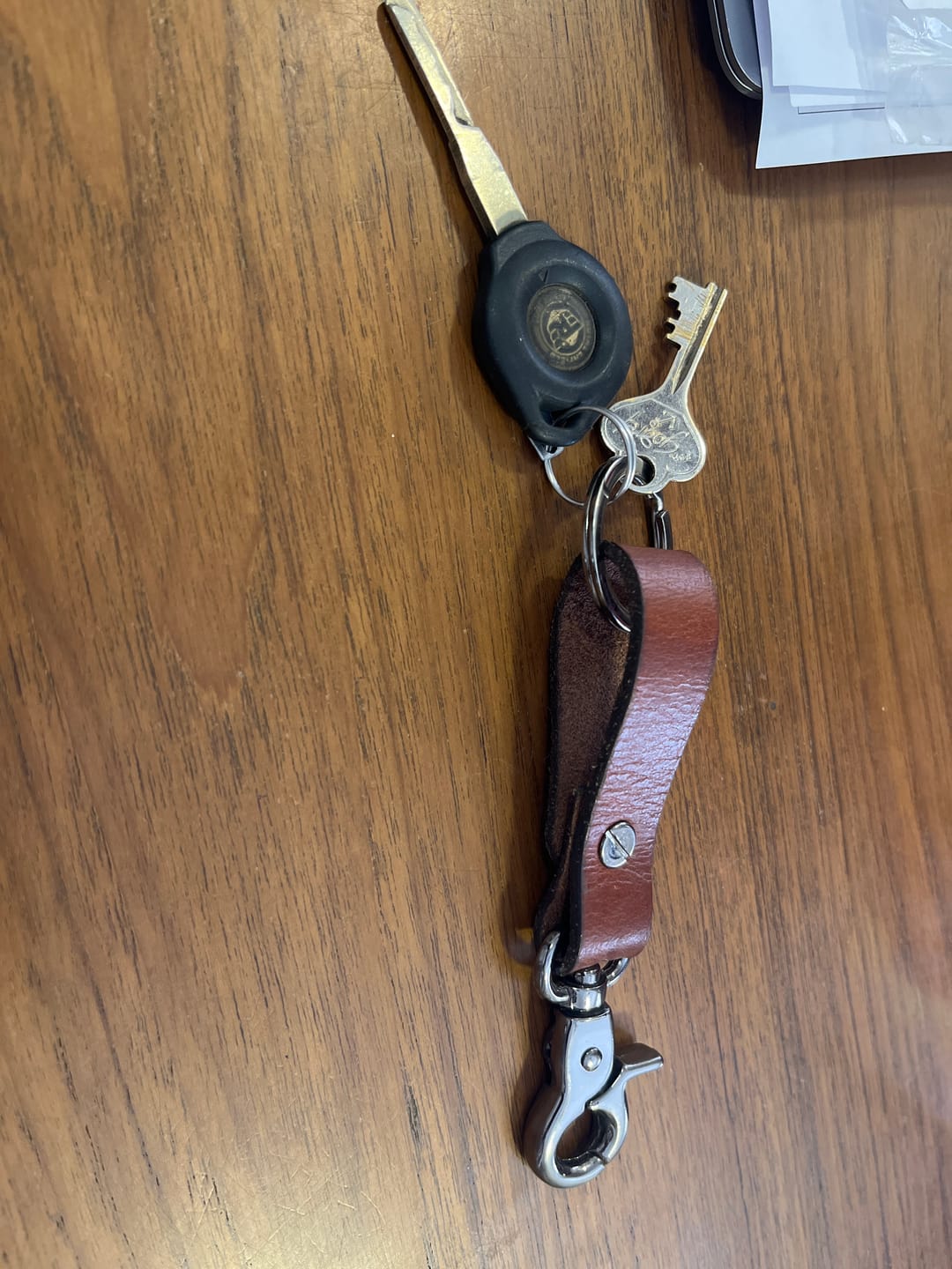 Customer photo review of key fob with metallic black