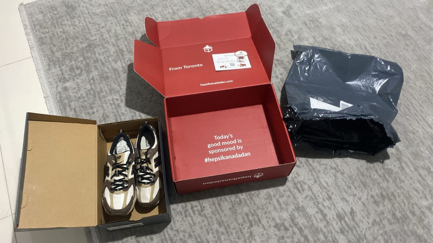 Customer photo review of New Balance 530 Dark Mushroom/Incense/Linen MR530SNC