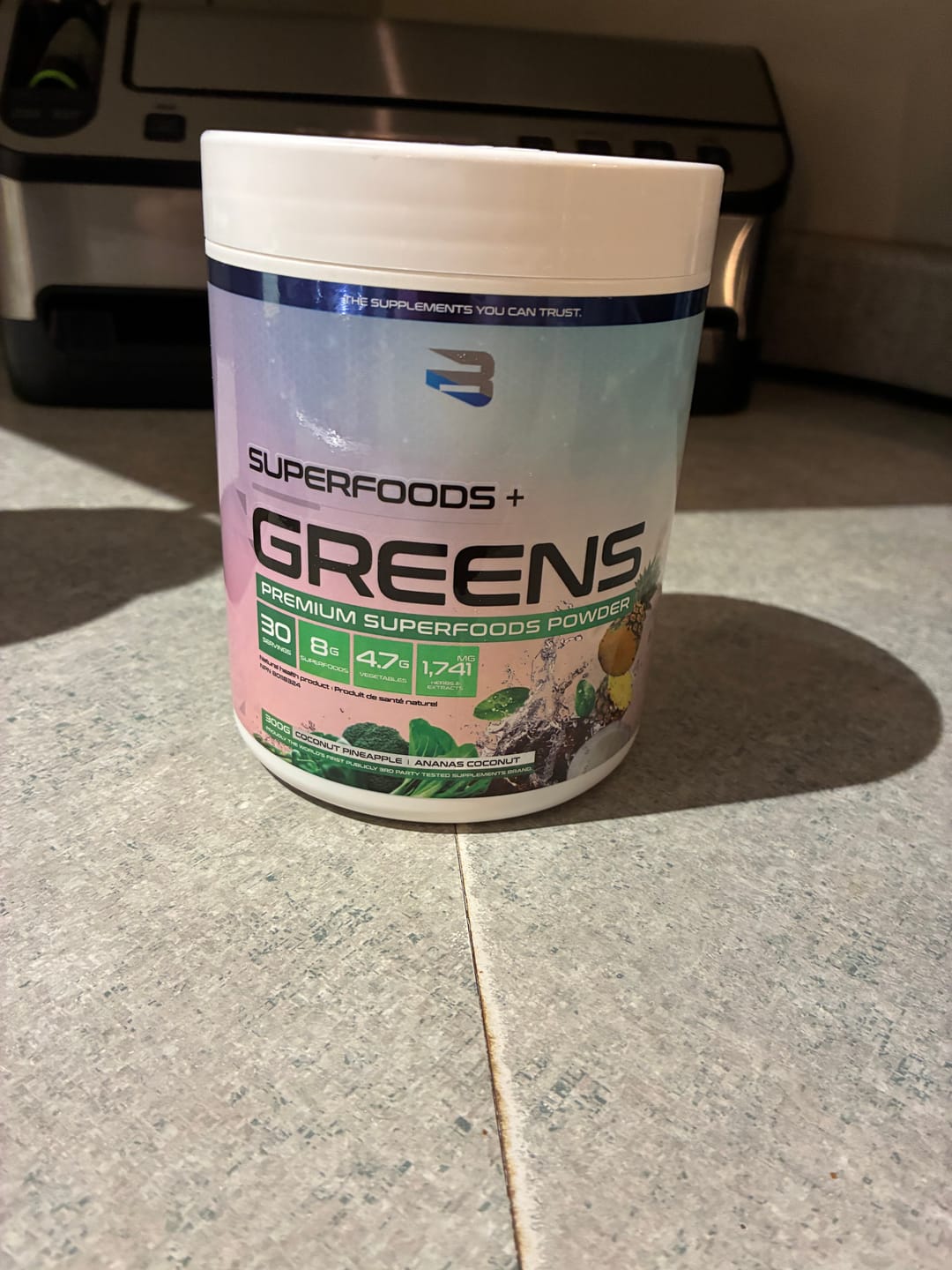 Customer photo review of Believe Supplements - Superfoods + Greens - 300g