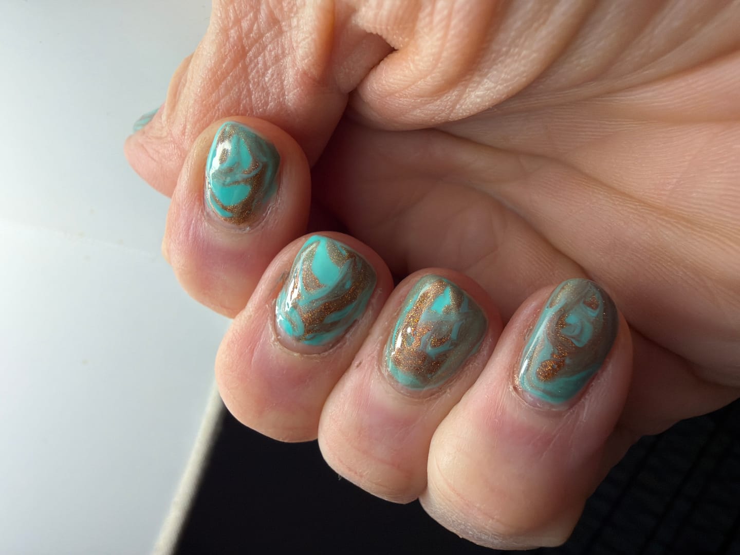Customer photo review of Semilac Top Coat No Wipe Real Colour UV Gel Polish