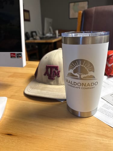 Customer photo review of (6 Pieces) Laser Engraved Tumbler | 20 oz