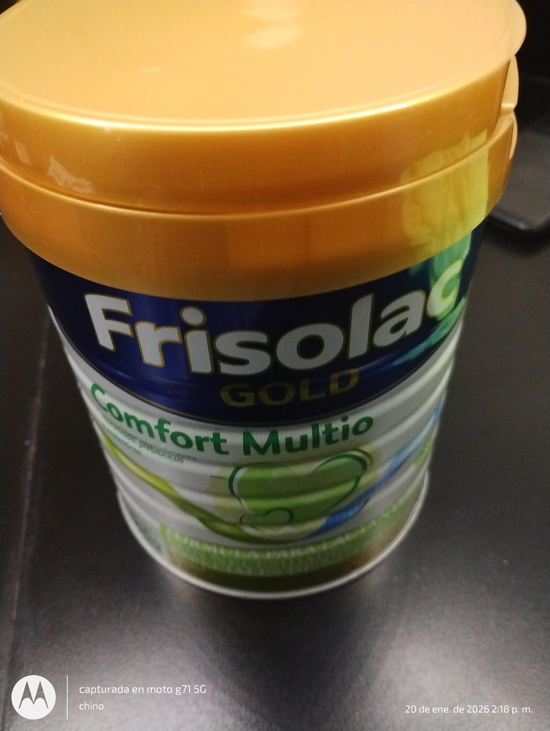 Customer photo review of Frisolac Gold Comfort Multio (0-12 Meses) Pack C/ 1.6 Kg