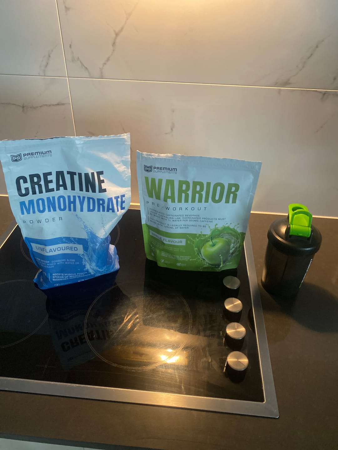Customer photo review of Warrior High-Stimulant Pre-workout